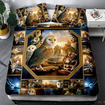 Nimal 3D Dvojité Zvýšiť Pohodlie posteľná bielizeň Set 3ks Zviera Quiltcase obliečka na Vankúš Pohodlie Queen Bed Vlastné Jeseň posteľná bielizeň