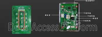 Kovovým plášťom samostatný prístup radič, ID a IC Kartu podpory, Port USB Rozhranie vstavaný s dverami šatne prístup čitateľa