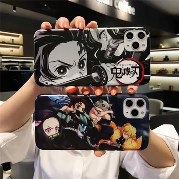Japonsko super Démon Vrah silikónové telefón puzdro pre iphone 6 7 8 plus 11 Pro X XS MAX XR Anime Kimetsu č Yaiba tpu kryt coque