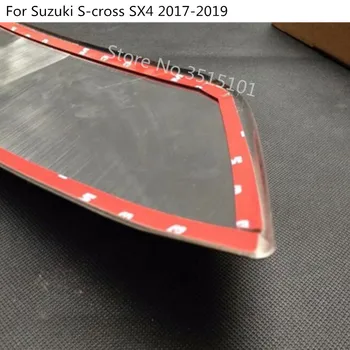 Pre Suzuki S-Cross SX4 2017 2018 2019 2020 Nehrdzavejúcej Ocele Zadné Dvere Licencia zadných dverí Nárazníka Rám Doska Trim, Čítanie batožinového priestoru 1pcs