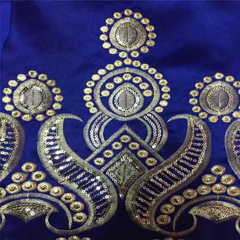 2019 Afriky George Čipky Textílie S Blúzka Indian Kráľovská Modrá Čipky Textílie S Blúzka Pre Nigéria Svadobné Šaty Z Hodvábu Čipky Textílie