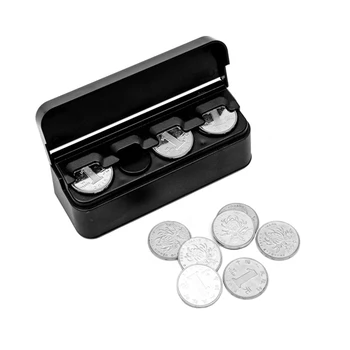 Prenosné Plastové Mince Box Taxík Mince Zmeniť Box Mince Rozdáva Peniaze Úložný Box Organizátor Držiak Pre 1.9 2.5 2.7 cm Mince
