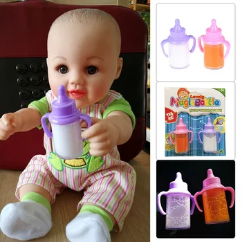 Baby hračky Bábiky Kŕmenie Fľašou Magic Fľaša Figuríny Pacifiers Nastaviť Miznú Mlieko Zväzok Deti Hrať Hračka Príslušenstvo Reborn Auta