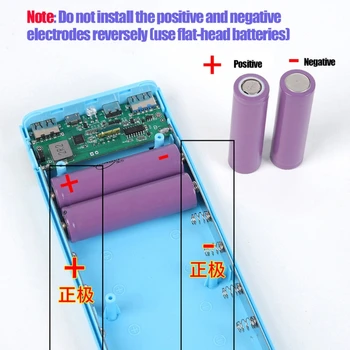 Odnímateľný QC3.0 USB, LCD Displej 8x18650 Batérie Prípade PowerBank Shell Charge Box U1JA