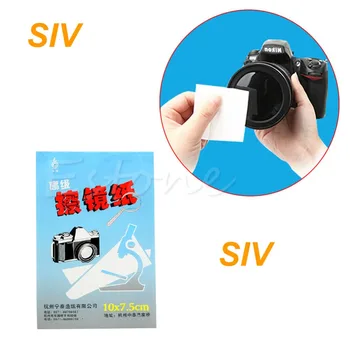Nové SIV SIV 1pc 50 Listov Mäkké Objektív Fotoaparátu Optika Tkaniva Čistenie Papierové Obrúsky Brožúra
