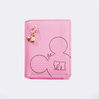 Karikatúra Disney Mickey mouse plyšové peňaženky dievča krátke módne doplnky roztomilý kreslený dievča srdce nové mince kabelku