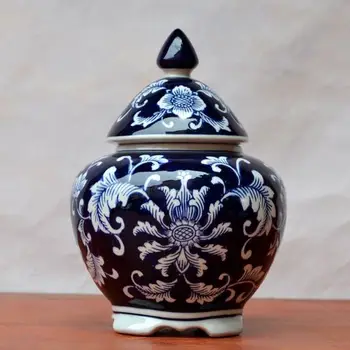 Jingdezhen keramické zázvor pohárov Starožitný Porcelán modrá a biela antik čínsky pohárov