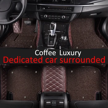 ZHAOYANHUA fit Vlastné auto podlahové rohože pre Škoda Superb Octavia Rýchle Yeti Fabia auto styling koberec linkovej