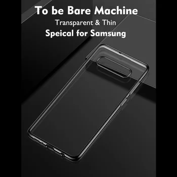 Jasný Prípad pre Samsung Galaxy s rezacím zariadením S10 S10e S20 Lite Poznámka 10 20 Plus Ultra A40s A90 M10 M10s M20 M30 M30s M40 Okraji Mäkké TPU Kryt