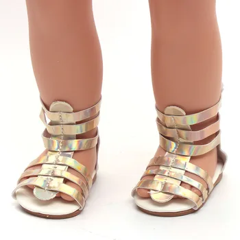 18-palcové Dievčatá bábiky topánky Krásne sandále 3 farbách Americkej novorodenca príslušenstvo hračky pre deti fit 43 cm bábiky baby s144