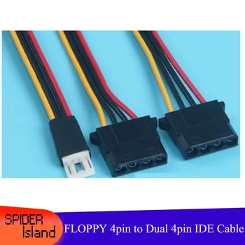 10PCS/VEĽA Nových FLOPPY 4Pin Mužov Dual IDE 4Pin Samica konektor, napájací kábel Y - typu High-end kábel