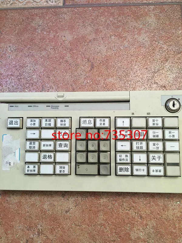 Dobré pracovné Pôvodná používané klávesnicou vhodný pre 4694 POS tlačiarne TLAČ klávesnice 50 kľúče
