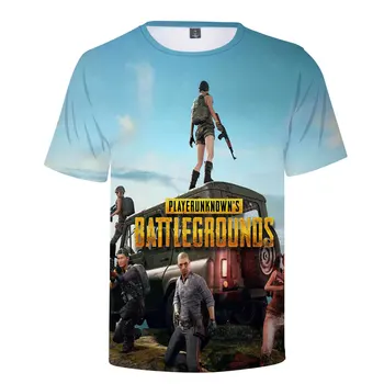 Populárne Muži/ženy Tričko Playerunknown je Battlegrounds PUBG Tričko T-shirt Chlapcov Dievčatá Harajuku, T Košele Tee Deti Oblečenie