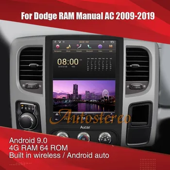 Pre Dodge RAM 2009 - 2018 Android 9 Multimediálne Rádio Vertikálne Displej GPS Navigácie Auto Rádio magnetofón Auto Stereo HeadUnit
