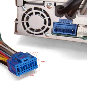 Pre Pioneer AVH-P6500DVD AVIC-N1 N2 N3 16Pin Medený Drôt Postroj Modrý Konektor Konektor pre Adaptér Kábel Zostavy