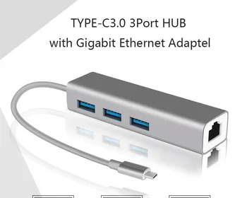 Typ-c transfer RJ45 gigabit NETWORK karty, USB3.0 Notebook externý rozšírenie siete port ovládača zadarmo