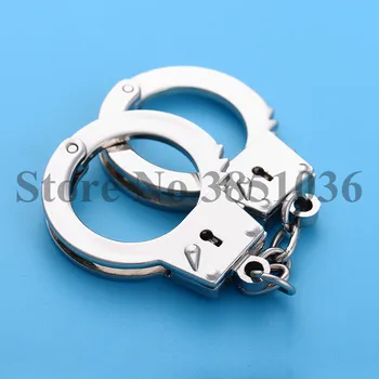 100ks/veľa Nových Módnych Mini putami na rukách Metal Keychains Handcuff Tvarované Keyrings na Darčeky