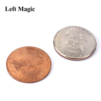 Digitálny Rozpustiť (Trik a Online Návod) Dan Biela Mince Kúzla zblízka Magic Rekvizity Ilúzie, Zábavné Mince Prenos