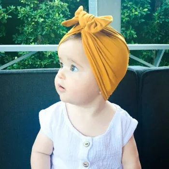Baby girl klobúk Handričkou farbou šitie luk detský Indiánsky klobúk päť farebných bavlna for0-3M