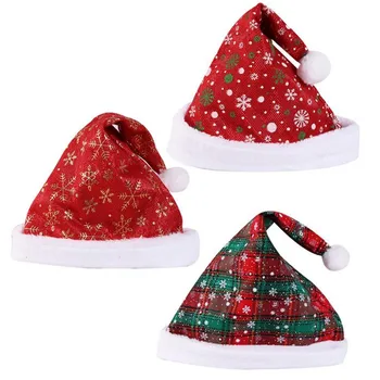 Vianoce starý muž ornament vianočná čiapka unisex príslušenstvo klobúk veselé vianoce hrubé koberčeky šťastný Nový Rok snowflake klobúk