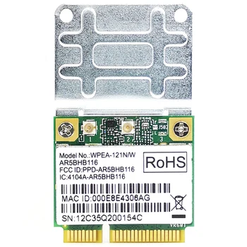 Bezdrôtová Sieťová Karta Atheros AR9832 AR5BHB116 2.4/5 GHz Single-Chip 300 mb / s 802.11 N MINI PCI-E Bezdrôtová Karta WIFI