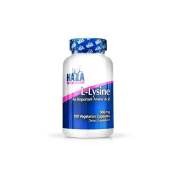 L-Lisina 500 mg - 100 cápsulas vegetales [Haya Labs]