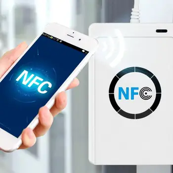 Profesionálny USB NFC RFID Čítačku Kariet Spisovateľ Kopírka Rozmnožovacie Pre všetky 4 typy Značiek NFC + 5 ks M1 Karty ACR122U