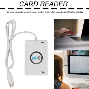 Profesionálny USB NFC RFID Čítačku Kariet Spisovateľ Kopírka Rozmnožovacie Pre všetky 4 typy Značiek NFC + 5 ks M1 Karty ACR122U
