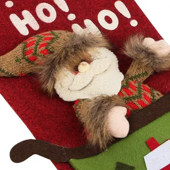 Vianočné Ozdoby Vianočné Ponožky Santa Vianočné Ozdoby Prívesok Candy Bag Vianoce, Nový Rok pre Deti, Ohnisko Strom