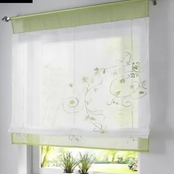 Moderné Krátke Okno Kuchyne Tylu Voile Záves Pre Obývacia Izba Delič Domov Transparentné Priesvitné Záclony Závesy Okno Voile