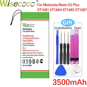 WISECOCO 3500mAh HG40 Batérie Pre Motorola Moto G5 Plus XT1685 XT1687 XT1681 XT1684 Telefón Kvalitné Batérie+Sledovacie Číslo