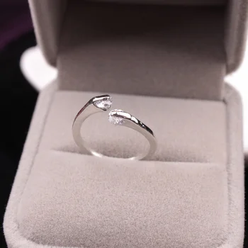 Resizable Prstene pre Ženy Krúžok Žien okrúhly Zirkón Šperk Aneis Femininos Crystal Anel Anillo Vianočné Darčeky