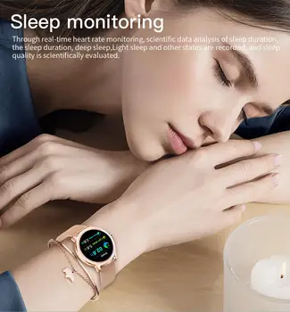 2020 Smart Hodinky Ženy, Vodotesný IP67 Slim plne Dotykový Dámy Smartbracelet Tepovej frekvencie Športové Smartwatch Pre Android IOS