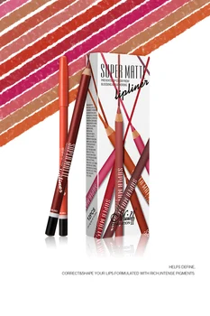 Horúce produkty Menow 12 farba matný lip line ceruzka P102 trvanlivé nepremokavé kozmetika a starostlivosť o pery veľkoobchod