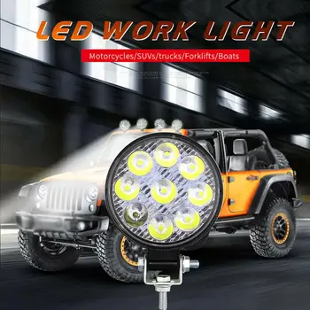 Kolo Práce LED Svetlo, Bar 27W Auta, Svetlo, Svetlý Lúč 12v 24v Led Pre Jeep ATV UAZ SUV 4WD 4x4 Vozidlo Traktor Off-road Bodové Svetlo