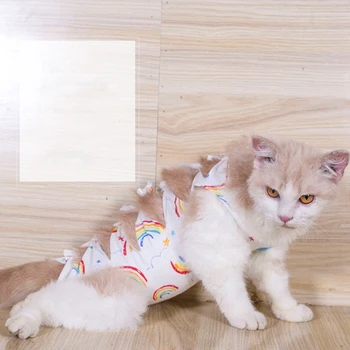 Mačky Puppy Liečba Vesta Oblečenie Obnovy Vyhovovali Alternatívnych Po Operácii Nosiť Anti Pet Lízanie Rany