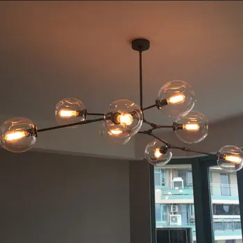 Moderný Sklenený Prívesok Svetlo Nordic Jedáleň, Kuchyňa Light Designer Závesné Lampy Avize Lustre, Osvetlenie