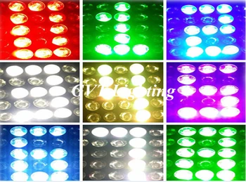 5x5 Led Matice Pohyblivé Hlavy Svetla RGBW 4IN1 25*12 W DMX Fáze Lúč Svetla LED matice fáze svetlá