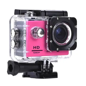 1 Nastavte Akcia Fotoaparát Plastové 30 M Vodotesný Ísť Potápanie Pro Sport Mini DV 1080P Video Kamera Bike Prilba Auto Cam DVR
