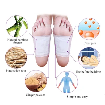10Pcs Zázvor Nohy Detox Patch Anti-Opuch Nohy Škvrny Podložky Zlepšiť Kvalitu Spánku chudnutie Chudnutie Patch Zdravotnej Starostlivosti