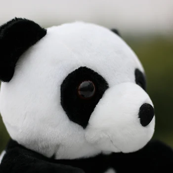 Roztomilá panda plyšové hračky krásne sedí predstavujú panda o 22 cm mäkká bábika deti hračky, dekorácie darček k narodeninám h1988