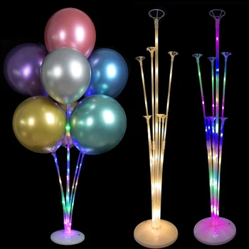 Transparentné Balón Držiak LED Balón Stojan Rodiny, Deň matiek Balón Vzpery LED Transparentné Robustný Svadobné Dekorácie