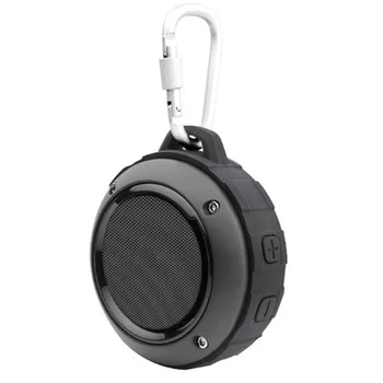 Vonkajšie Nepremokavé Bluetooth Reproduktor,Bezdrôtový Prenosný Mini Sprcha Cestovný Reproduktor s Subwoofer, Bass Enhanced(Black)