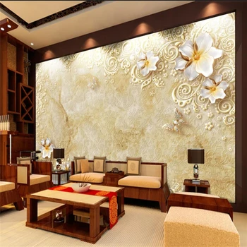 Beibehang Vlastné 3d tapeta luxus luxus plastický Európskej vzor nástenná maľba obývacia izba gauč, spálne, TV dekorácie