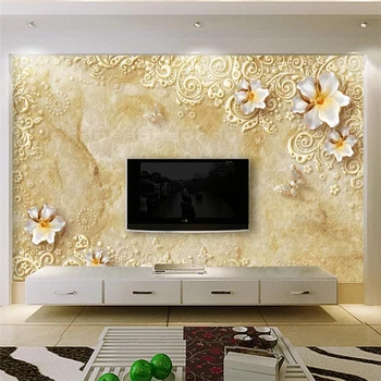 Beibehang Vlastné 3d tapeta luxus luxus plastický Európskej vzor nástenná maľba obývacia izba gauč, spálne, TV dekorácie