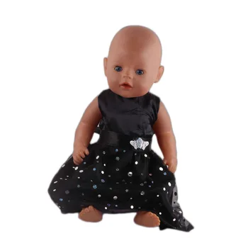 Luckdoll Štýl Tlače Šaty s Lukom Pás pre 43-Palcový American Doll, Najlepšie Dovolenku Darček pre Deti