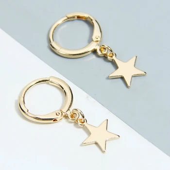 Nové Módne Päť-špicaté Hviezdy Klincami najpredávanejšie Jednoduché Populárne Zlaté Hviezdy Náušnice Šperky, Náušnice Pre Ženy, Veľkoobchod