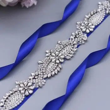 OLOMLB Krídla Družičky Drahokamu Crystal DIY Dekoratívne Ručné Svadobné Pás Strana Pásu Večera Korálkové Nášivka Svadobné Šaty