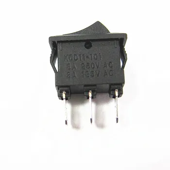 10pcs 10*15mm, čierny typ lode switch Malý vypínač 2 3 súbory nohy micro switch KCD11 3A/250V