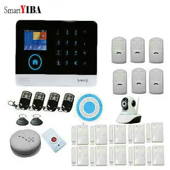 SmartYIBA 4G WIFI RFID GSM Domov Bezpečnostný Alarm Systém S FR RU ES PL DE Prepínateľné Dotykový Panel APLIKÁCIE, Diaľkové Ovládanie, alarm hosť